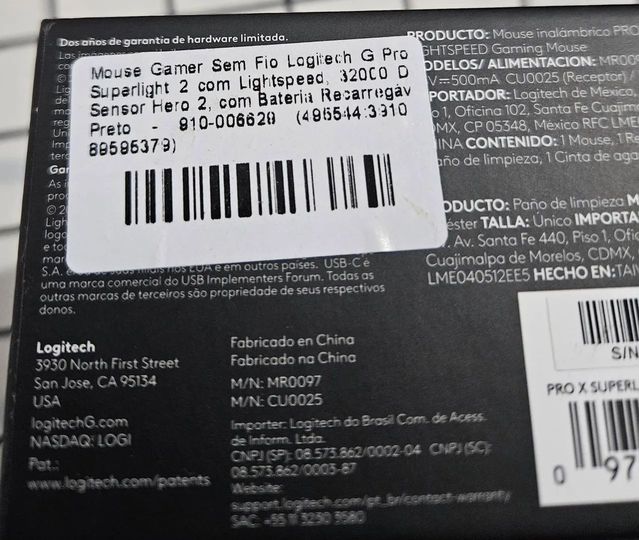 MOUSE G PRO X SUPERLIGHT 2 SEM FIO - Foto 2