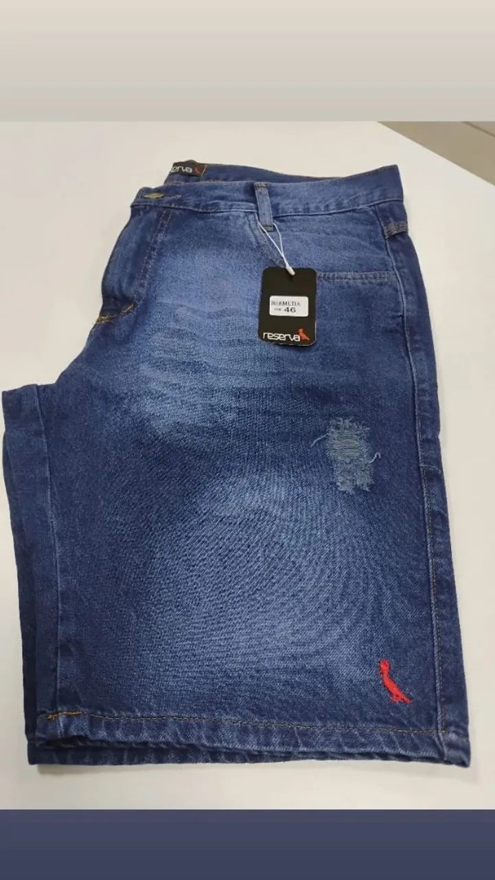 Bermuda jeans masculina  - Foto 4