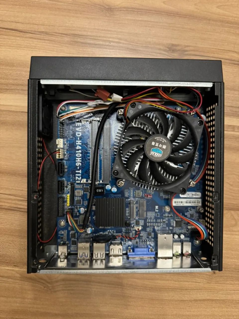 PLACA MÃE DE MINI PC + CARCAÇA COM ESPELHO + FONTE