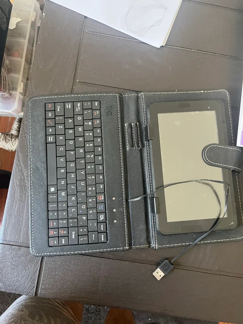 TABLET COM CAPA E TECLADO - Foto 2