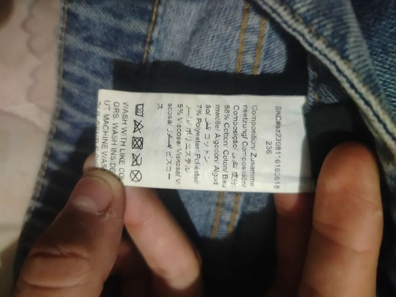 bermuda jeans shein cargo azul - Foto 3