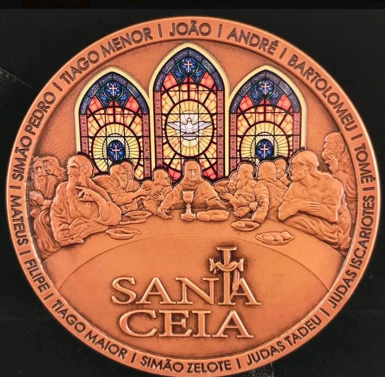Medalha da santa ceia da eucaristia  - Foto 2