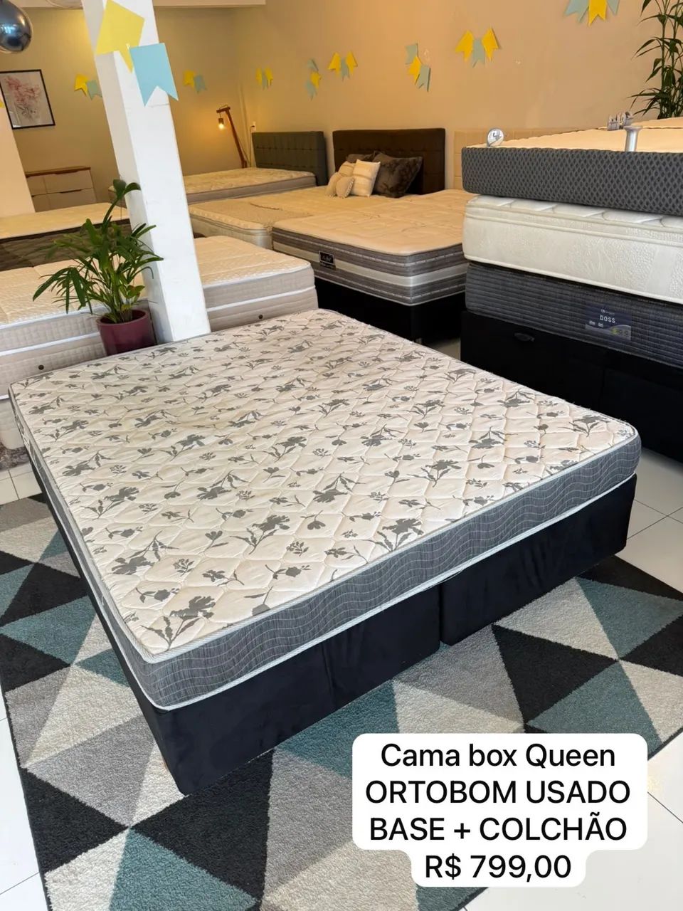 Cama box Casal ORTOBOM USADA - Entregamos!  - Foto 2
