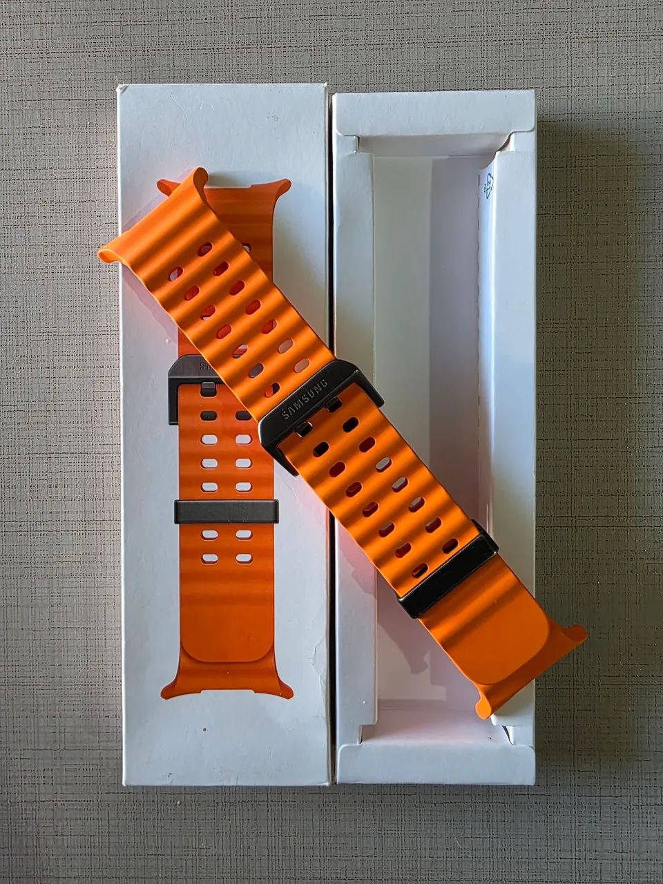 Pulseira Galaxy Watch Ultra Laranja - Foto 2