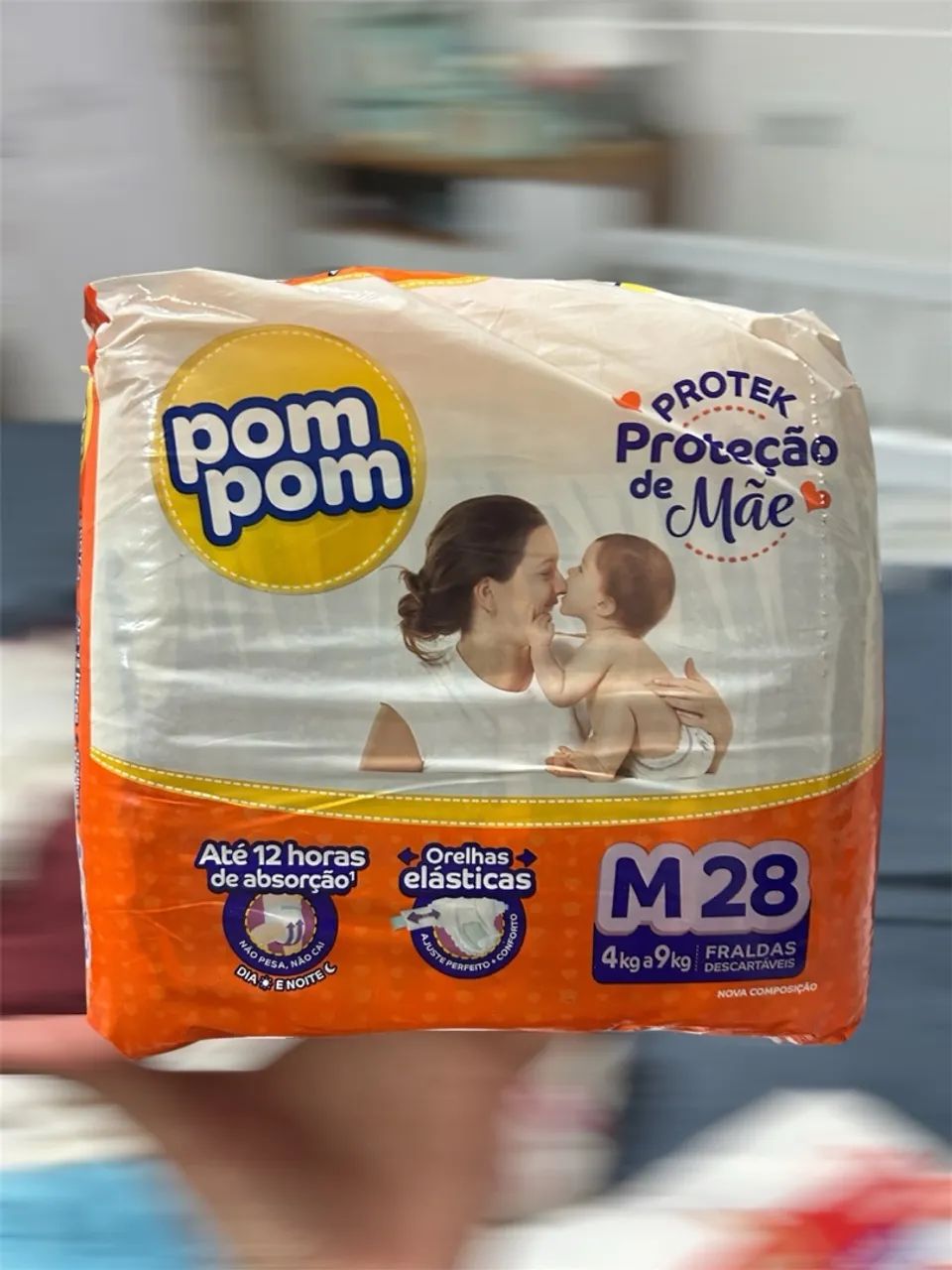 Fralda PomPom M 28 unidades