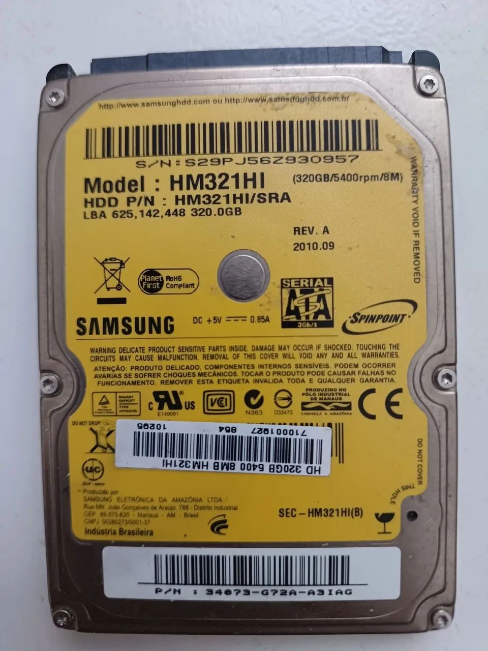Hd Samsung 320GB 2.5 notebook  - Foto 3