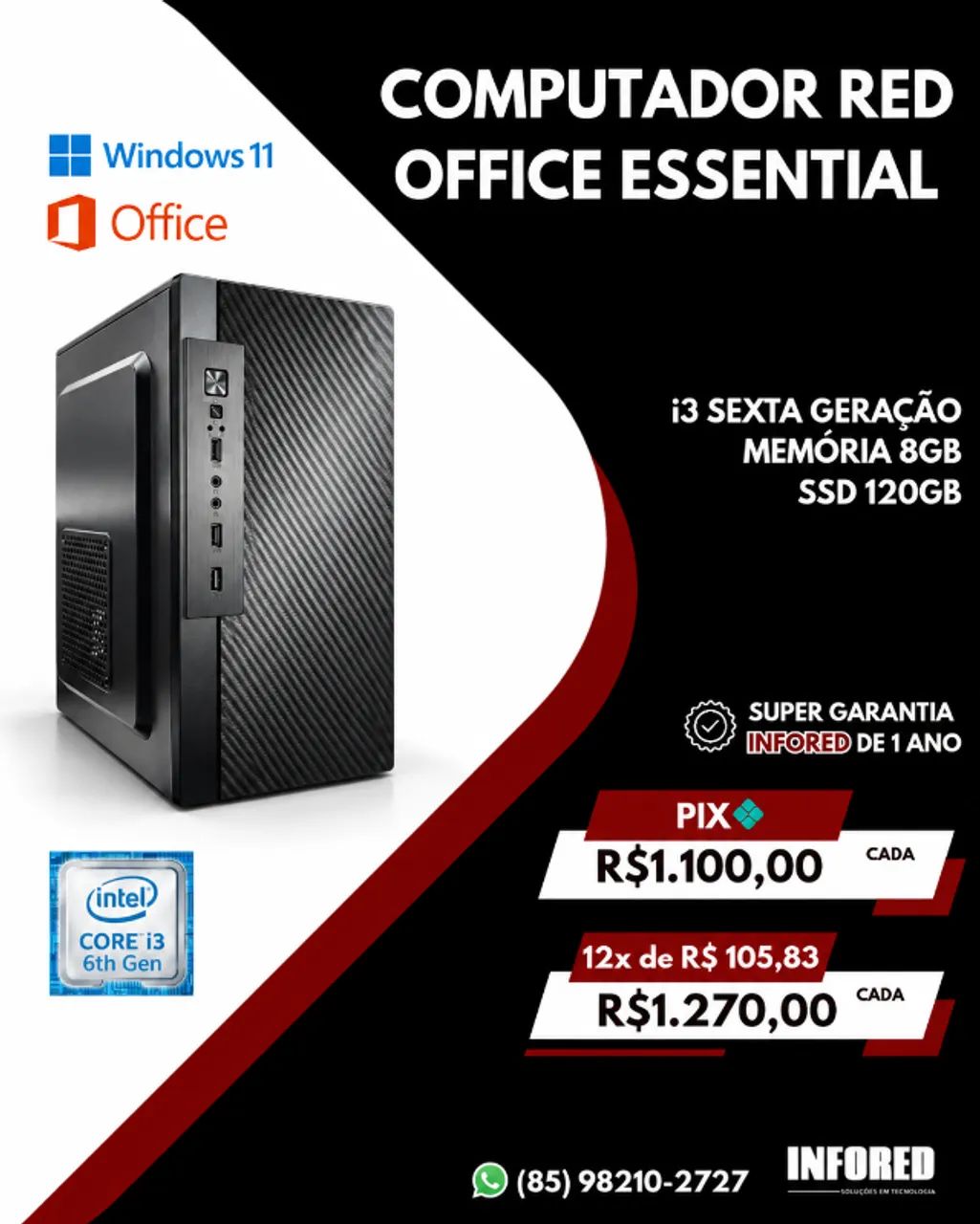 Computador Red Office Essential 