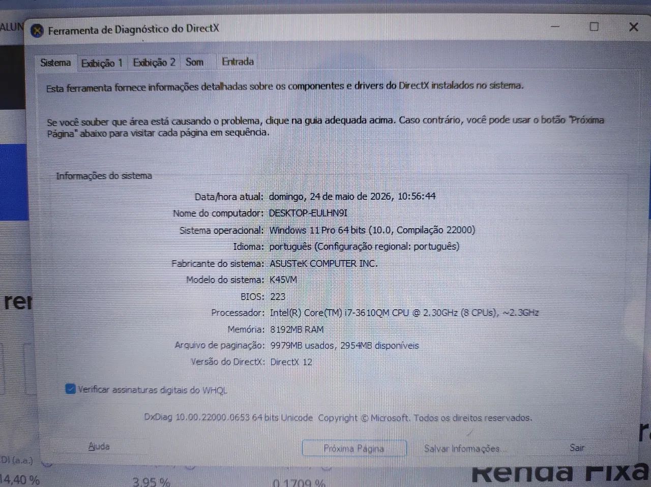 Notebook Asus Core i7 3ª geração, SSD 512gb, 8gb RAM - Foto 5