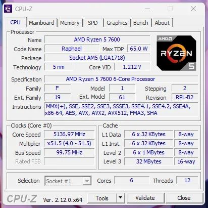 Processador AMD Ryzen 5 7600, 6-Core, 12-Threads, 3.8GHz (5.1GHz Turbo), Cache 38MB, AM5 - Foto 4