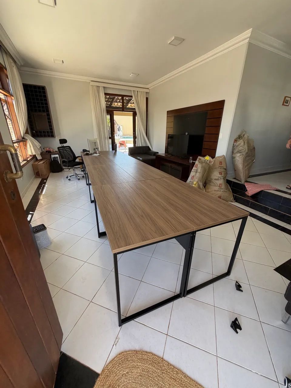 Mesas para escritório nova a pronta entrega  - Foto 3