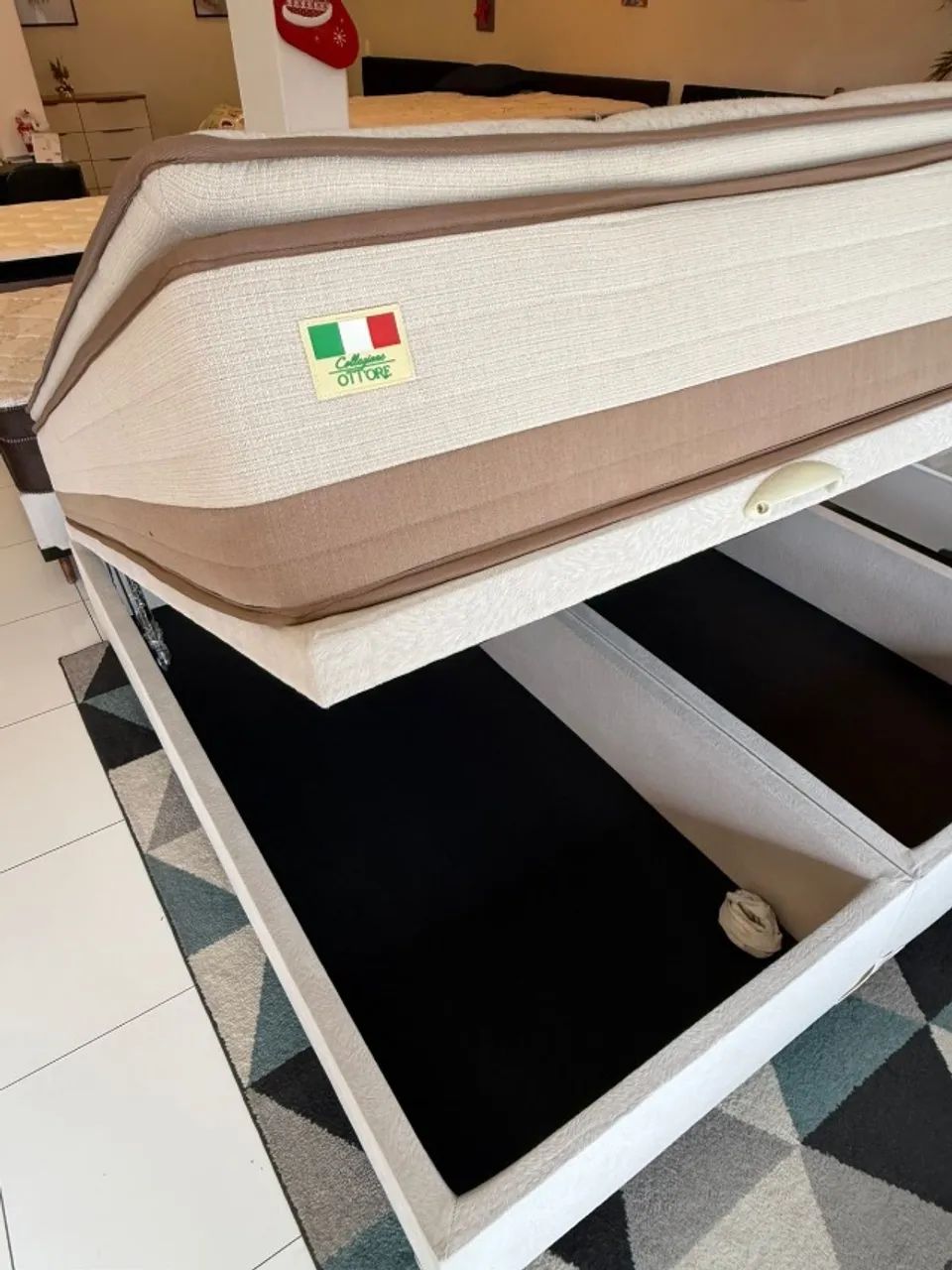Cama box SUPER KING OTTORE TOP COM BAÚ - Entrego!  - Foto 3