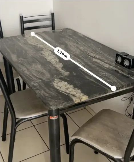 Mesa 4 cadeiras- granito - Foto 3
