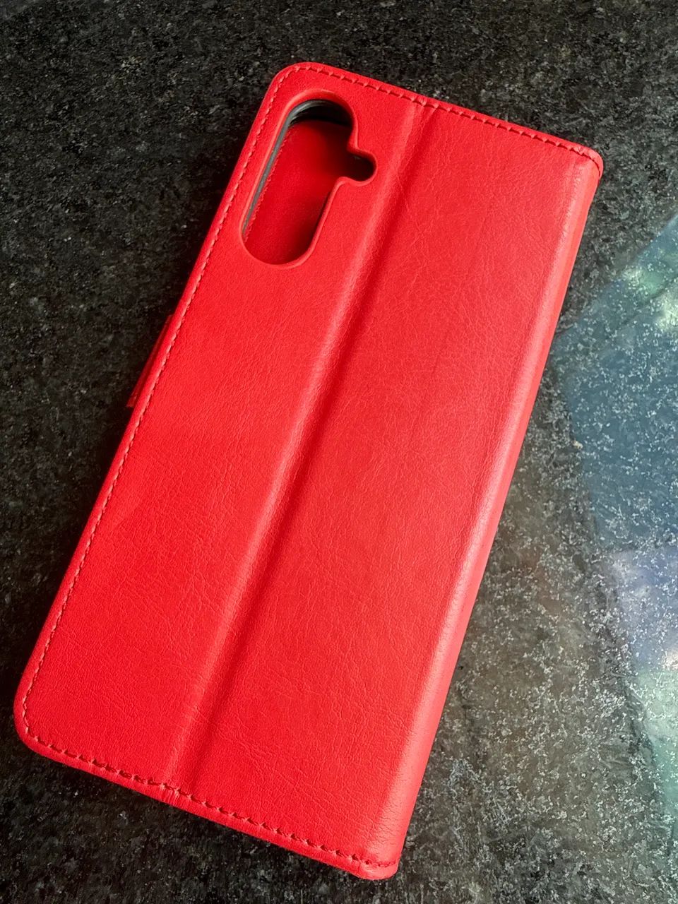 Capa de couro ecológico Galaxy A15 5G - Foto 5