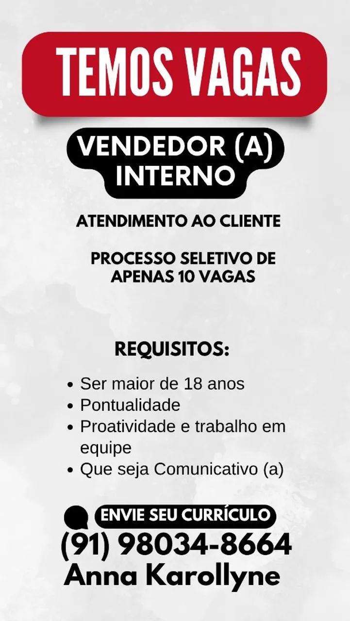 VAGA DE EMPREGO 