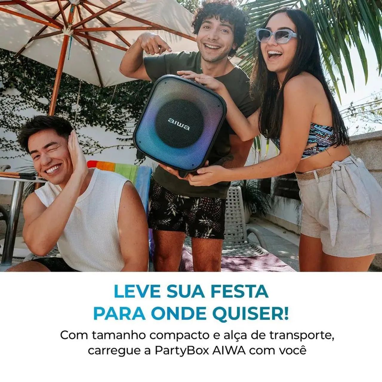 Caixa de Som Aiwa bateria - Foto 5