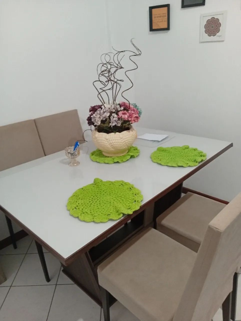 Mesa de jantar retangular