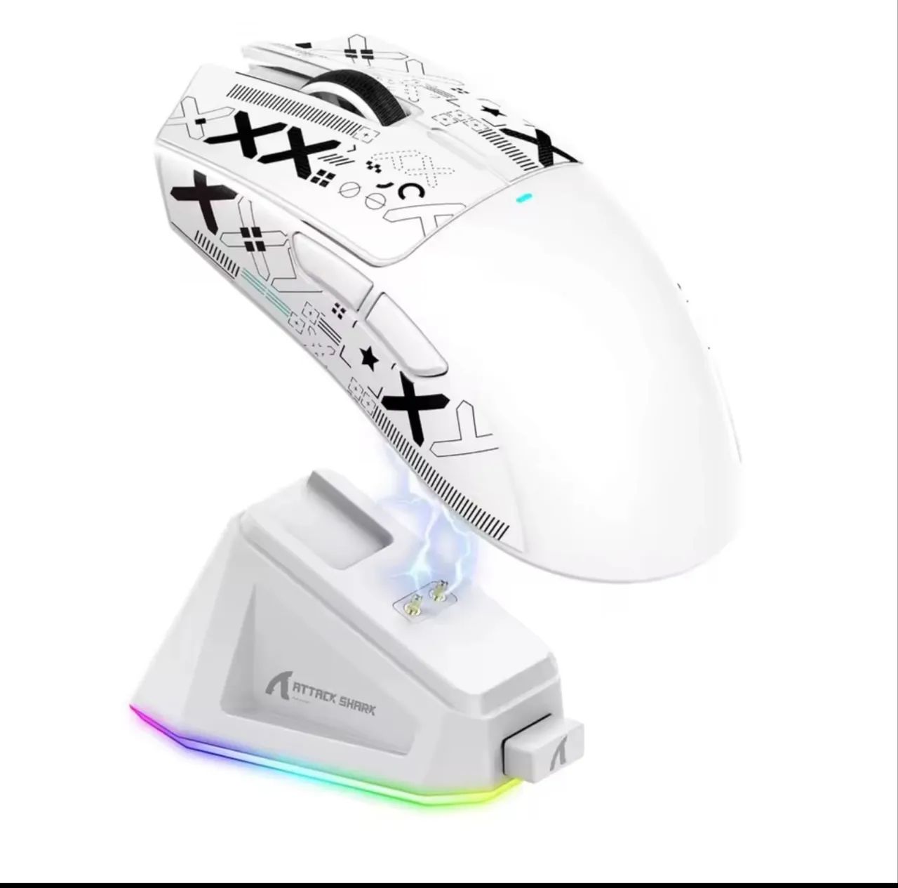Mouse attack shark X11  - LACRADO | BLACK/ WHITE - Foto 4