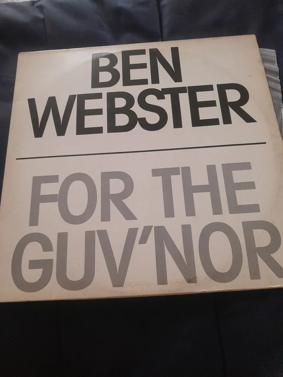 Disco Vinil LP Ben Webster - For The Guv'nor (Jazz Clássico)