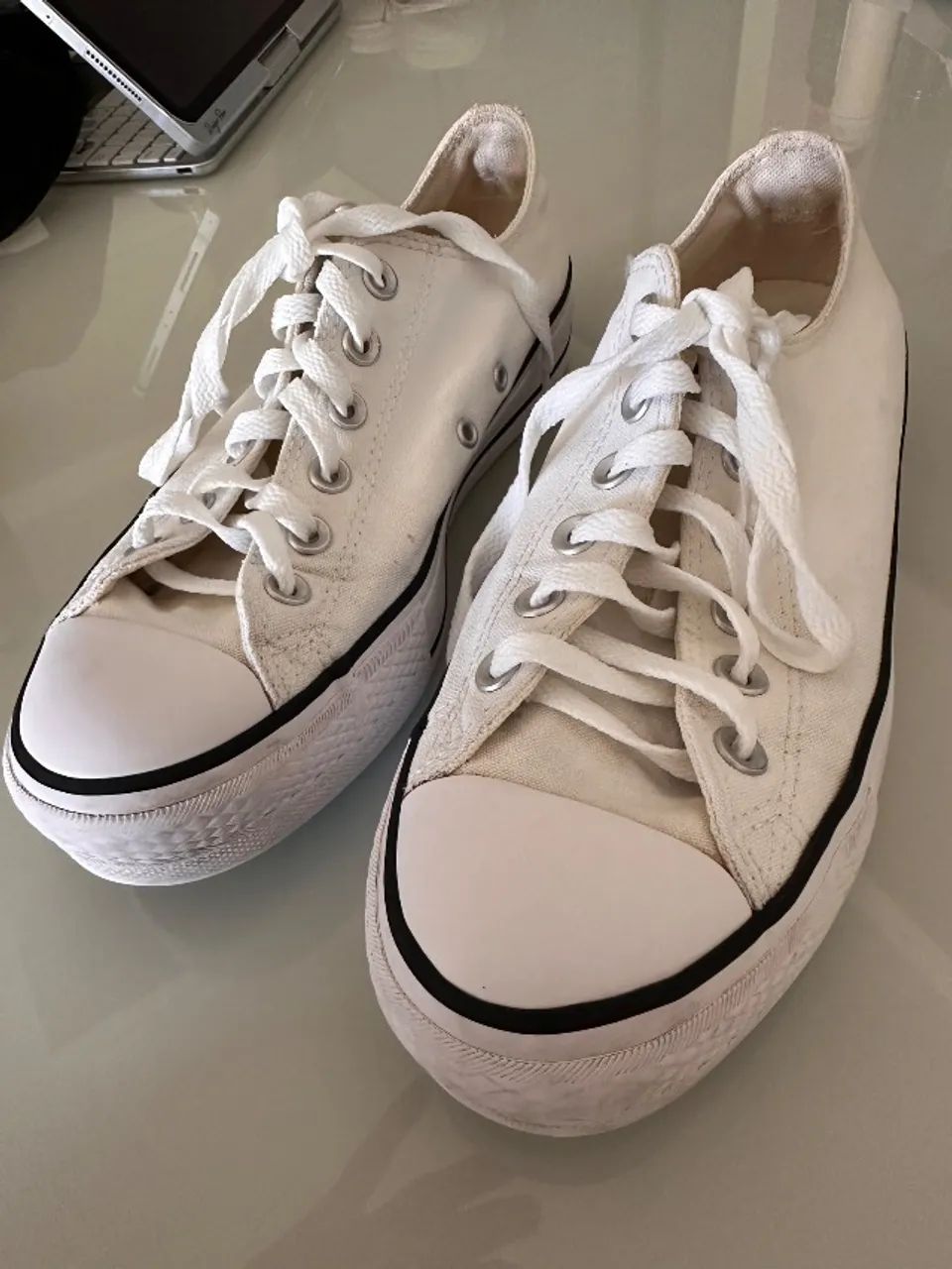 All Star Branco Plataforma  37