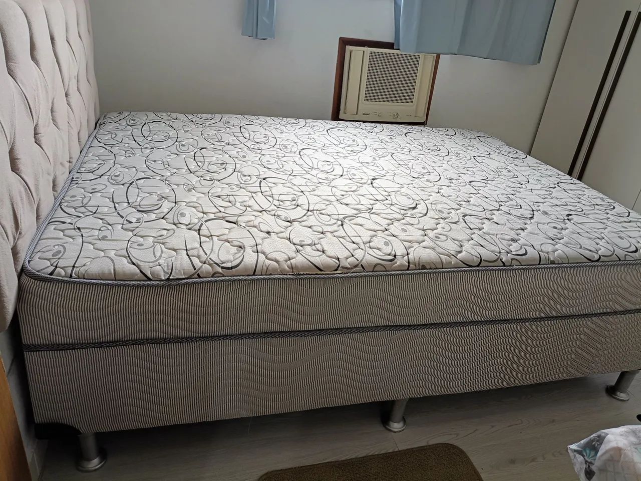 Cama box casal conjugada