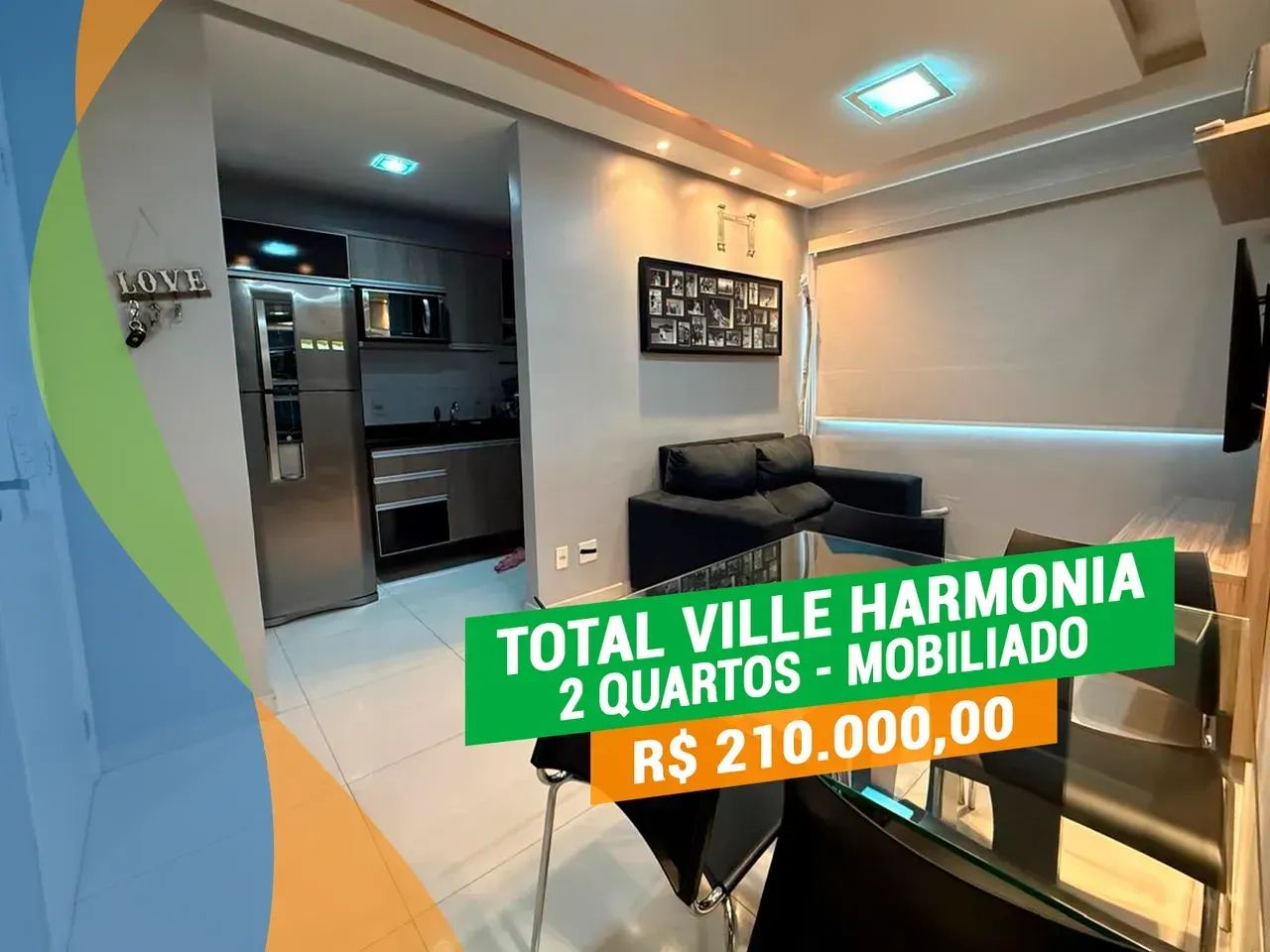 Total Ville Harmonia 2 quartos  Lago Azul