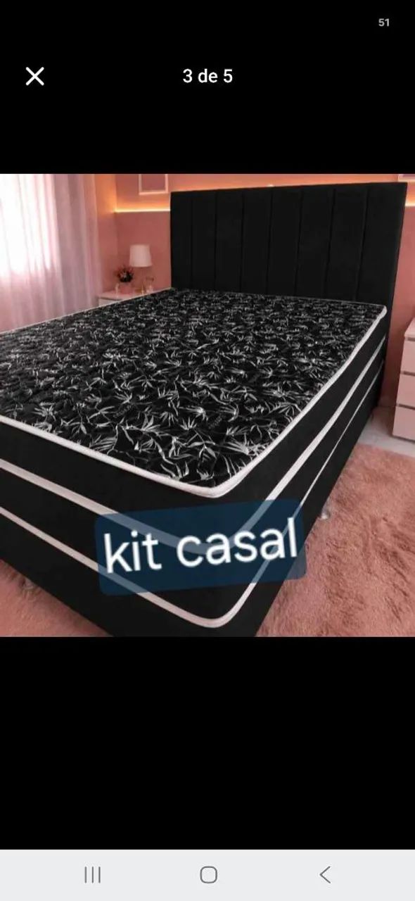 Cama box casal + cabeceira  - Foto 4