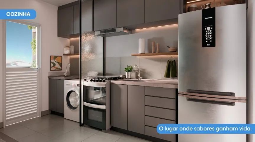 Olá Mosaico de 3 quarto com Semi-suíte - Foto 2