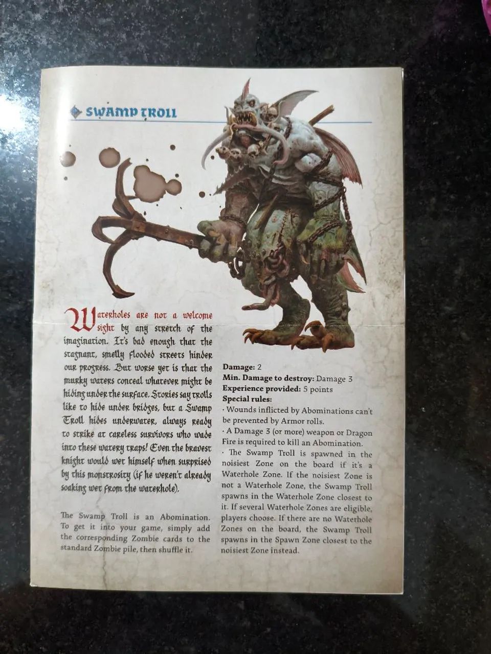 Zombicide Swamp Troll - Kick Starter - Foto 4
