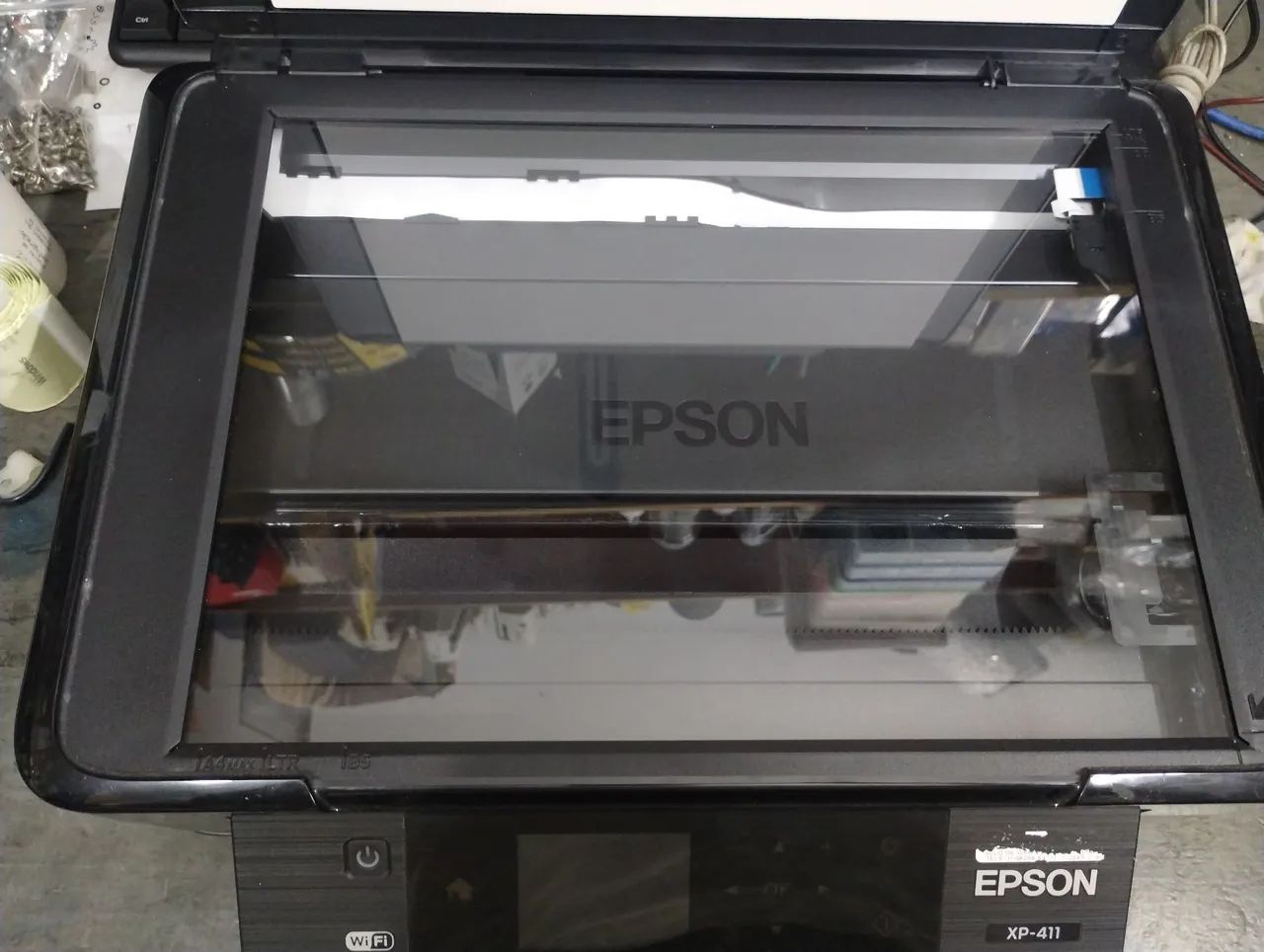 Impressora Epson XP-411 cabeça ruim restante ok - Foto 2