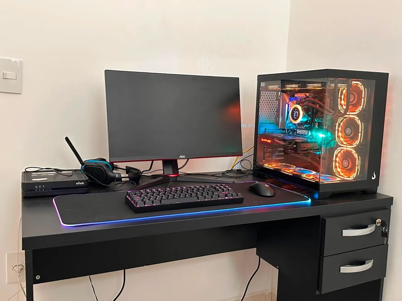 Vendo pc Gammer completo com cadeira 
