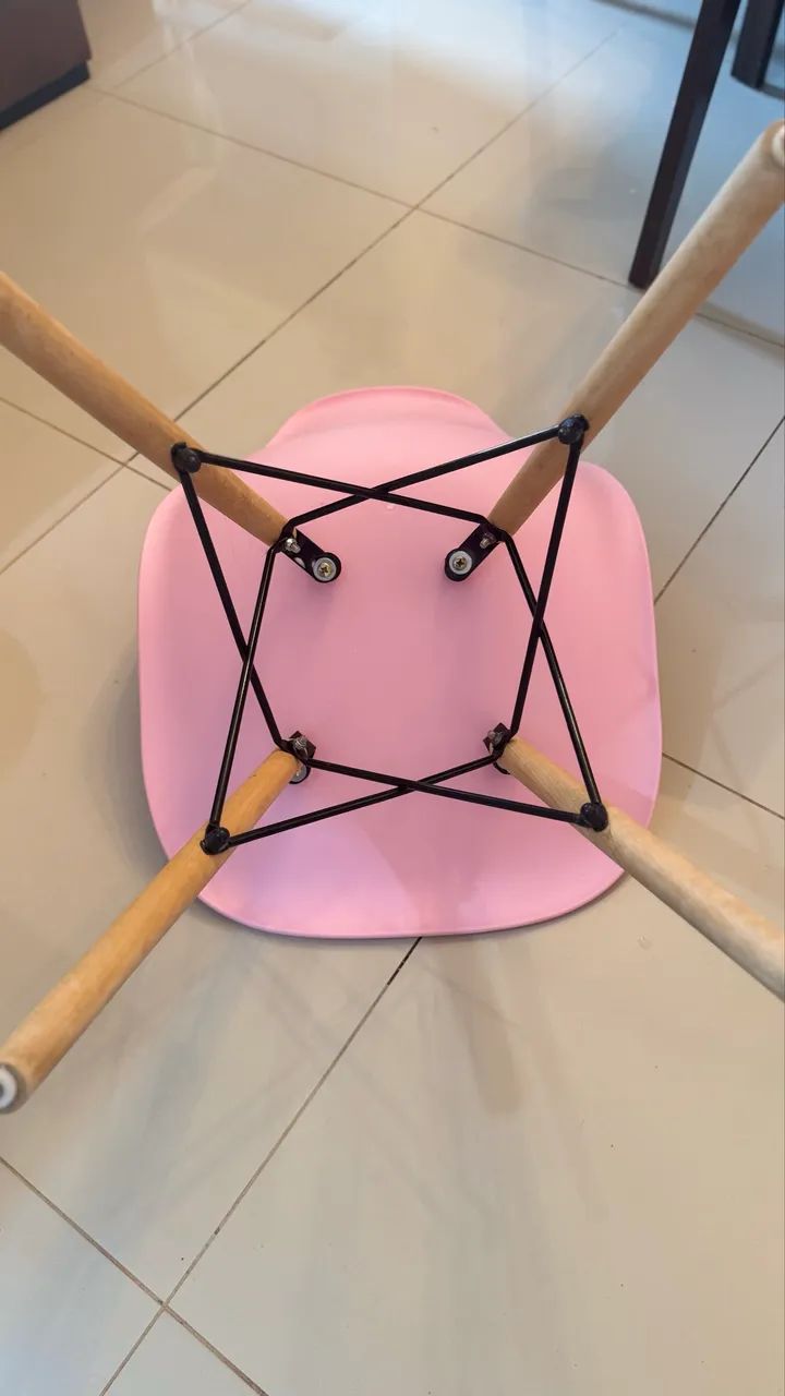 Cadeira Rosa Eames Eiffel - Foto 3