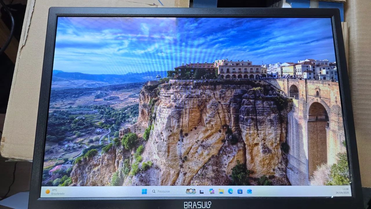 Monitor 19 polegadas - HD/75Hz - na caixa, sem uso  - Foto 2