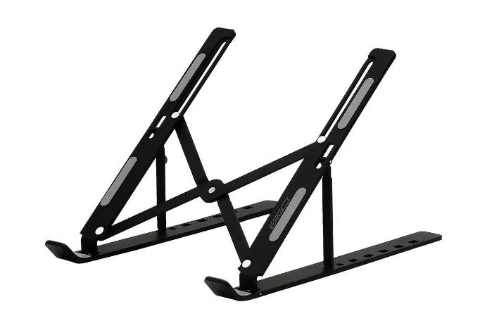 Suporte para notebook em alumínio, Preto, LSA4, Ergo