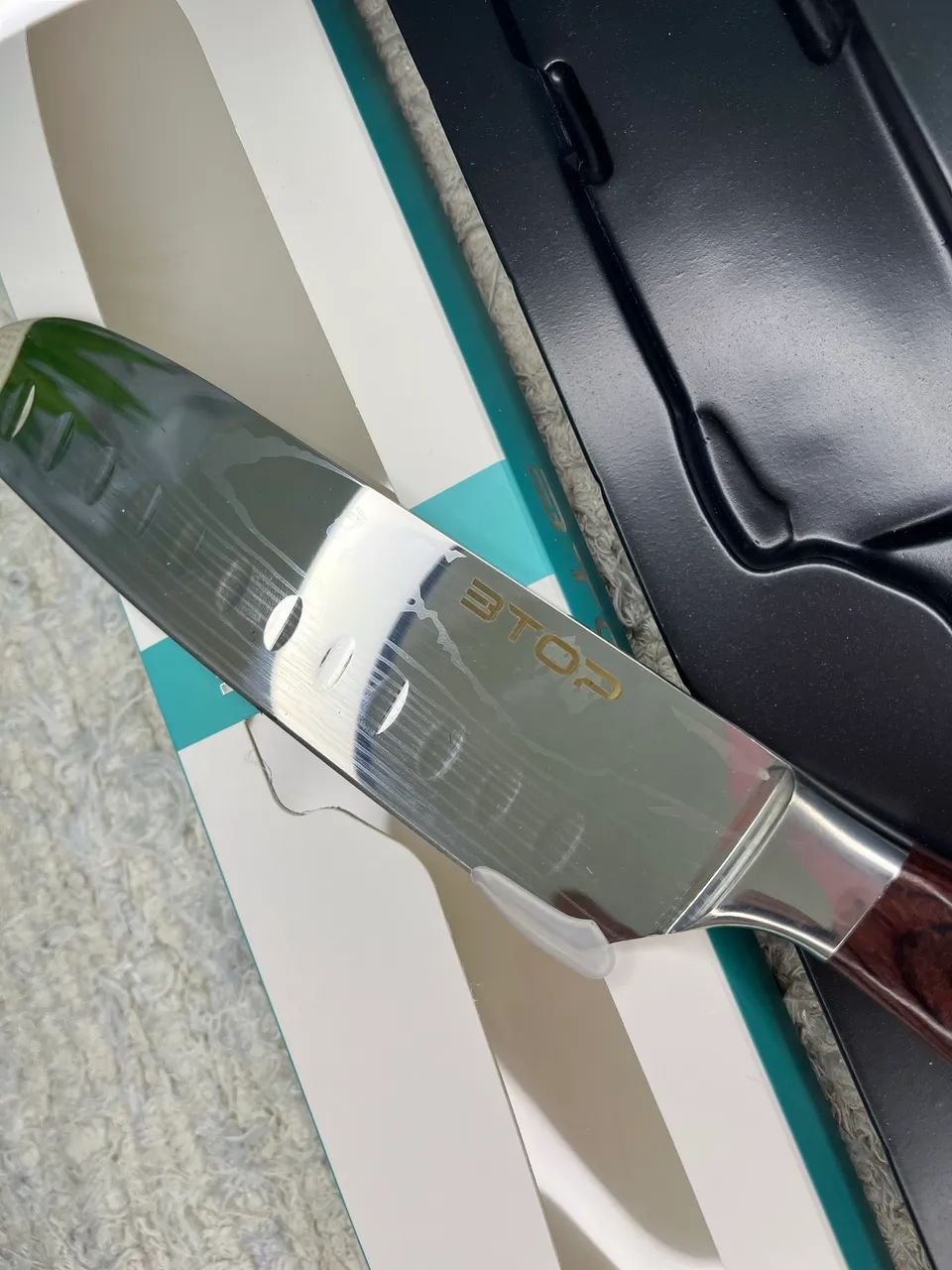 Faca Profissional BTOP 7 Polegadas Santoku para Cozinha