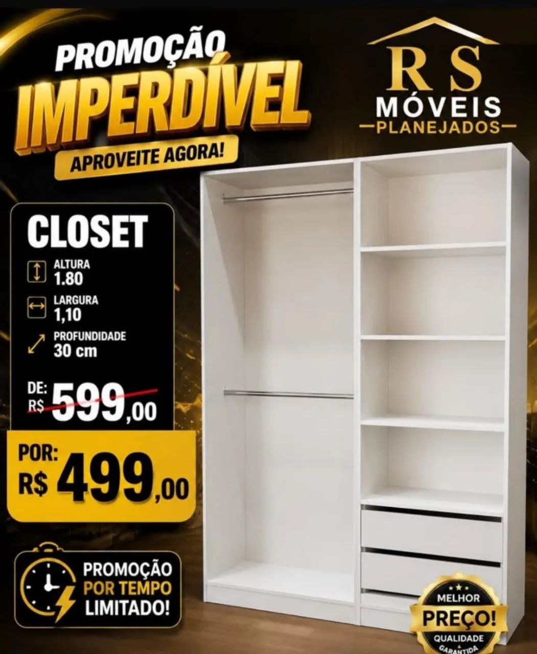 PROMOÇÃO DA SEMANA DE CLOSET  - Foto 3