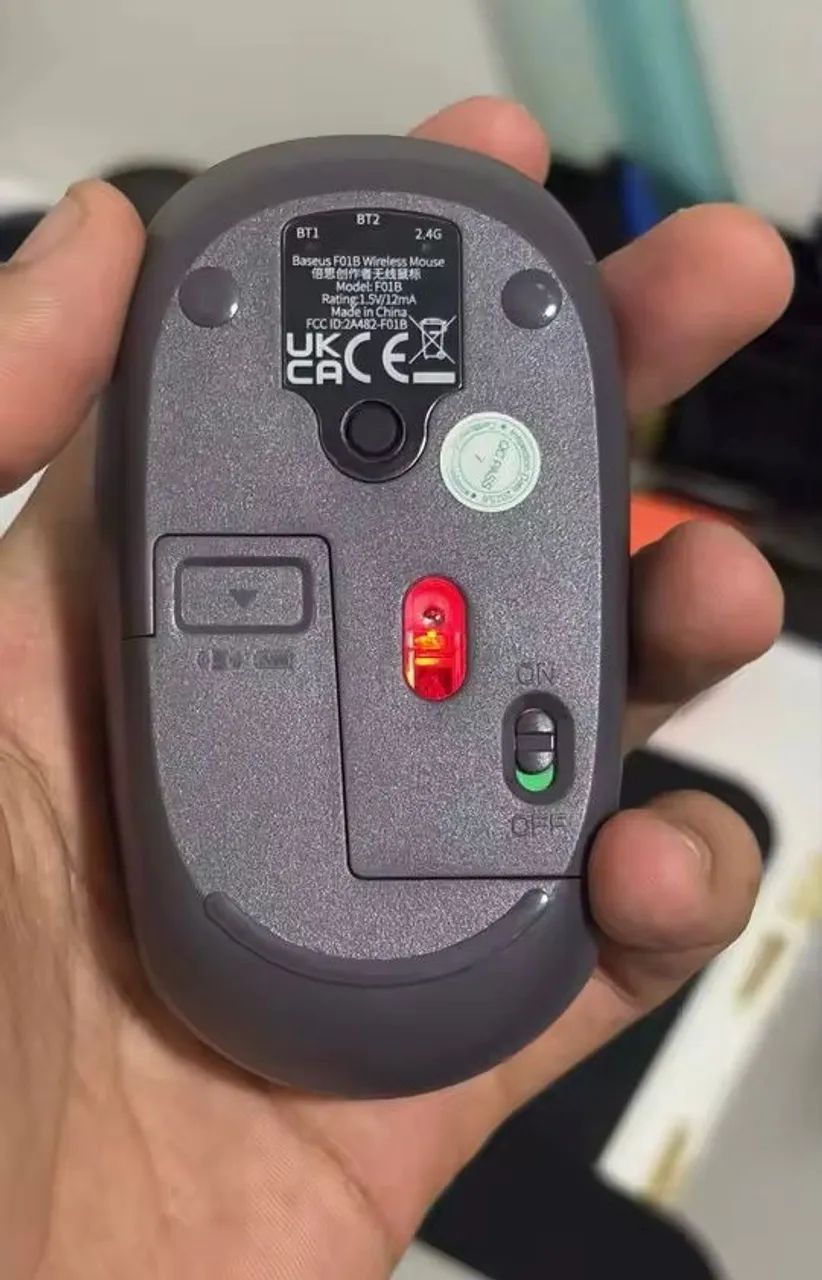 Mouse Baseus F01D Tri-Mode Wireless e Bluetooth - Foto 3