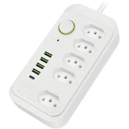 Filtro de linha 4 portas USB e C /entrega gratis 