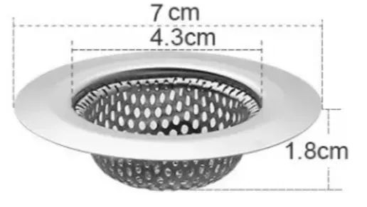 Ralo com Borda para Pia de Cozinha de 7cm em Aço Inox - NOVO - Foto 3