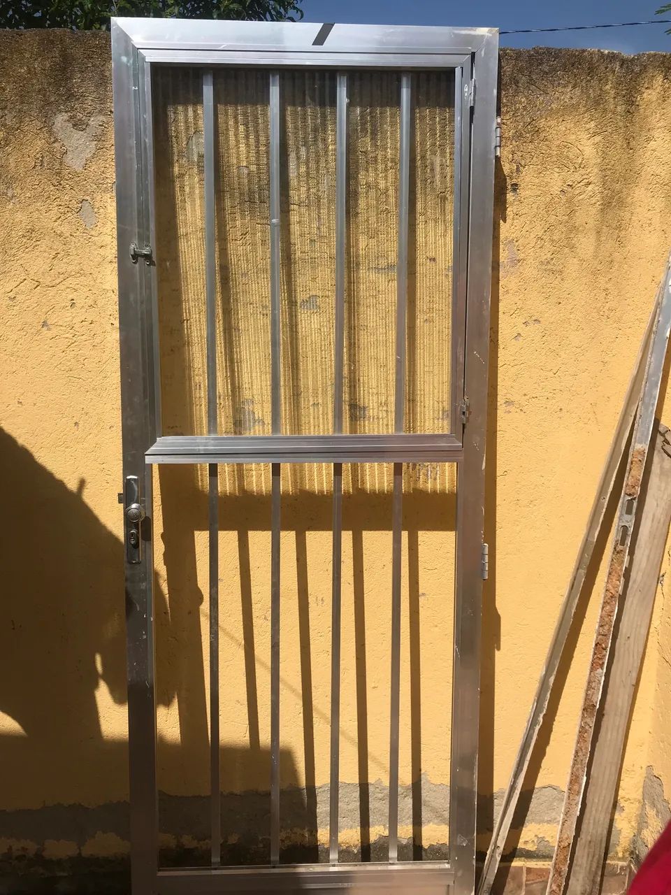 Selling used aluminum door, stainless steel sink, and grease trap