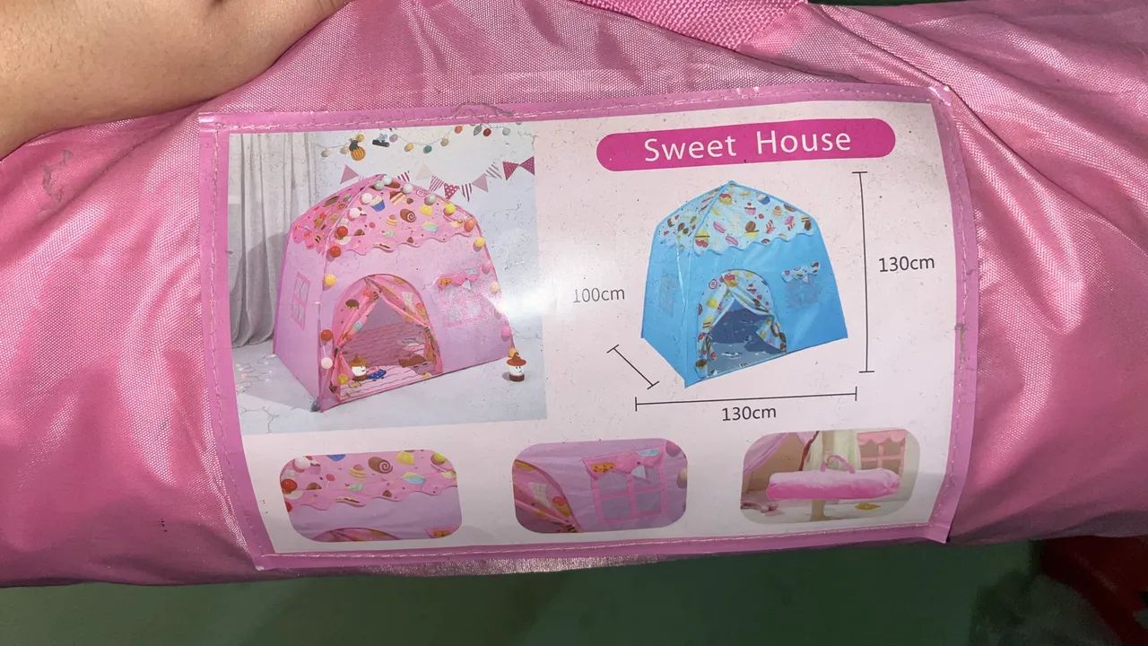 Barraca infantil rosa