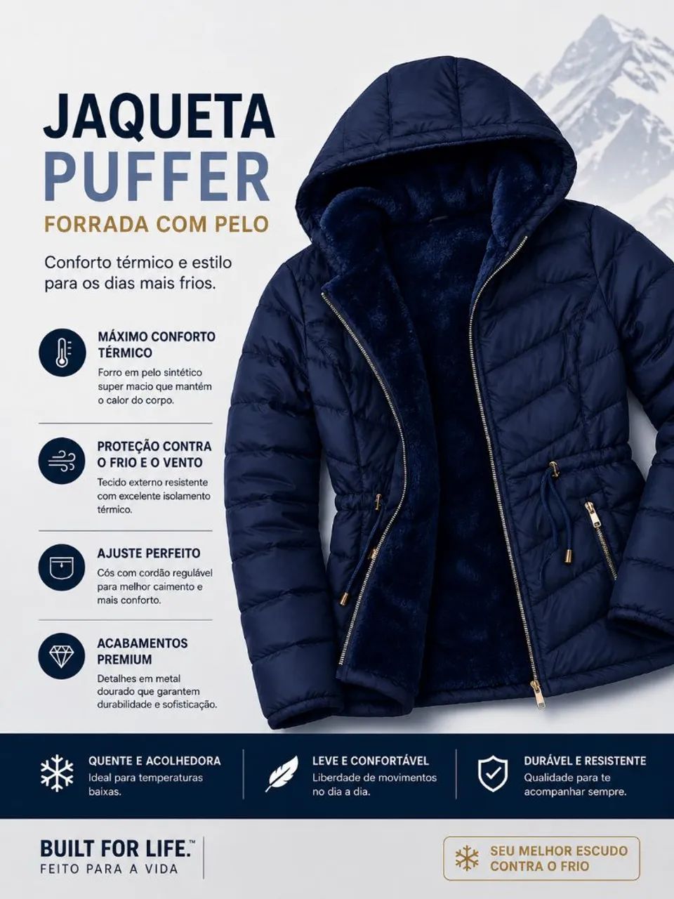 Casaco de frio.