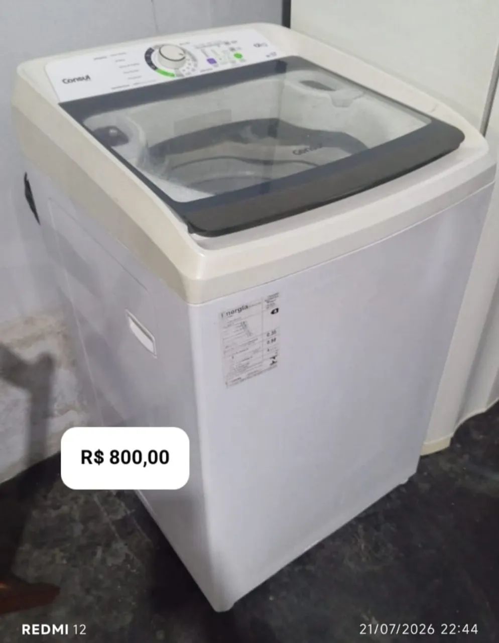 Lavadora Consul 12 kg cesto de inox - Foto 4