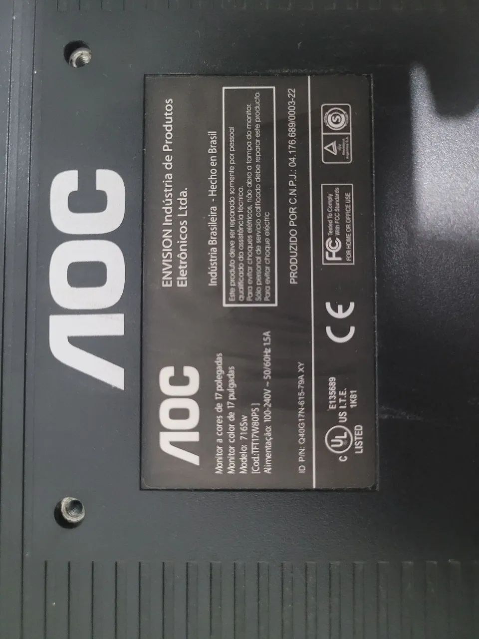 Monitor AOC 716Sw - Foto 4