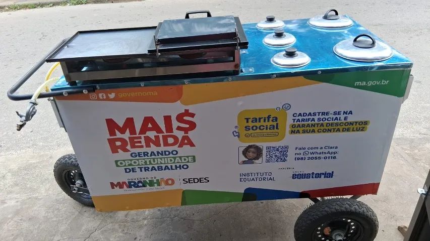 Carrinho de lanche hotdog e hamburguer  - Foto 2
