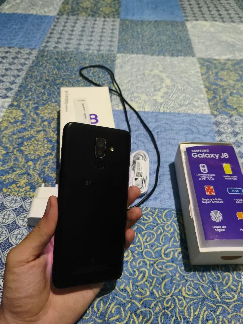 Samsung Galaxy J8 Preto 64GB Completo com Caixa e Carregador - Foto 2