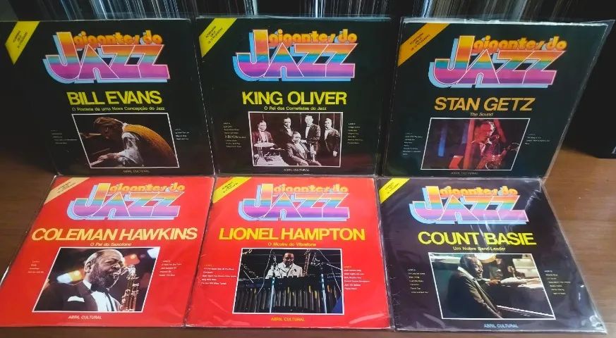 Combo 6 LPs Gigantes do Jazz