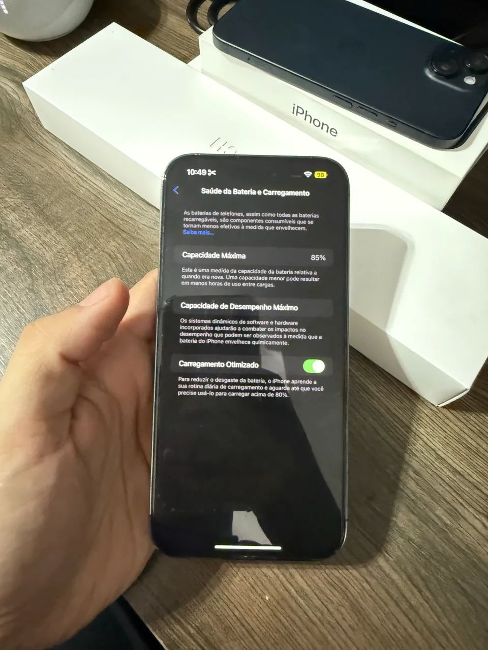iPhone 14 Pro Max 256gb - Roxo profundo 85% de bateria - Foto 3