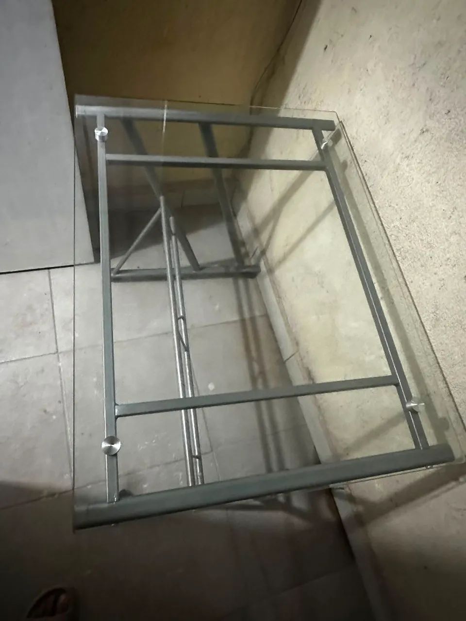 Mesa de Vidro com Rodinhas - 80 x 60 cm - Foto 5
