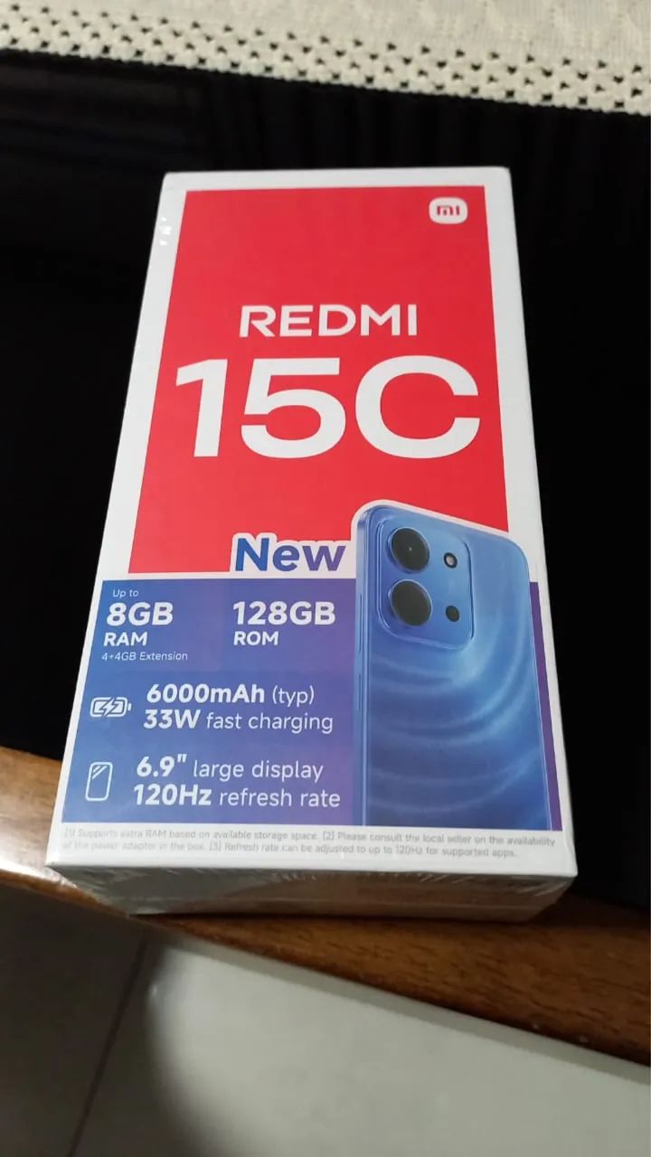 LACRANDO!! Celular Xiaomi Redmi 15C Midnight Black 4 GB Rom