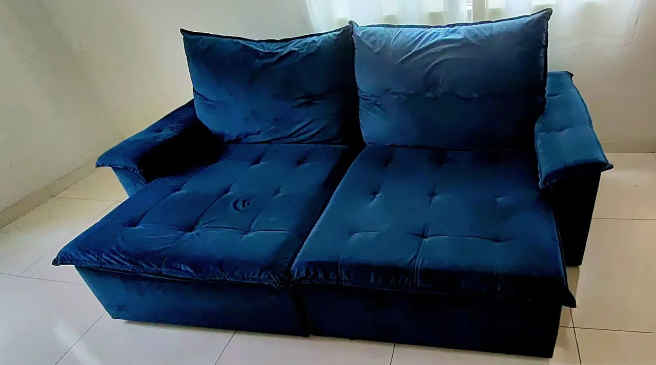 Sofá retrátil e reclinável - 4 lugares - Foto 2